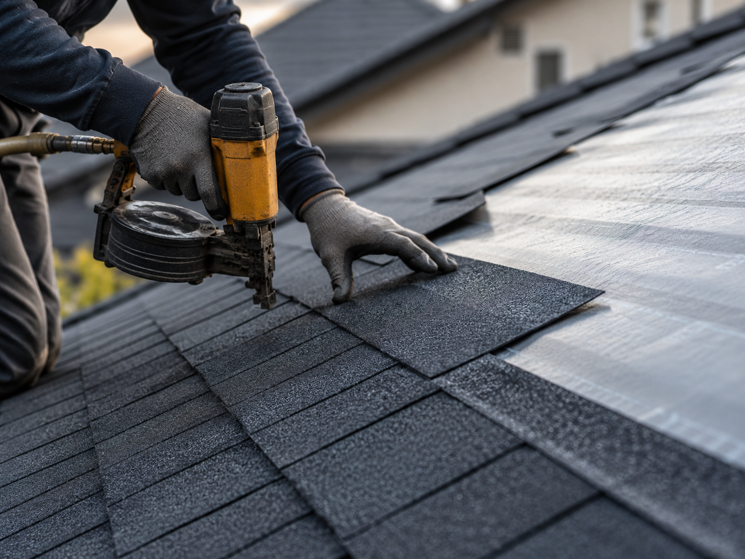 Roofing repair work on a Bendigo home